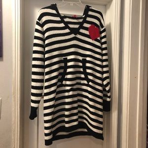 Betsey Johnson striped knit dress NWOT